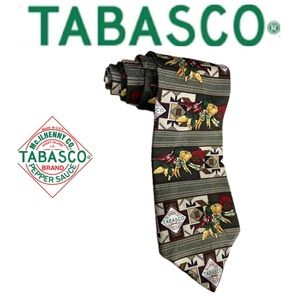 TABASCO 100% Silk Pepper Sauce Necktie / Tie | Regular/Standard Length